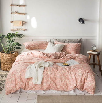 3D Flesh Pink Pattern 2195 Bed Pillowcases Quilt