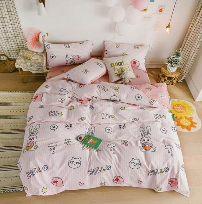 3D Bunny 5018 Bed Pillowcases Quilt
