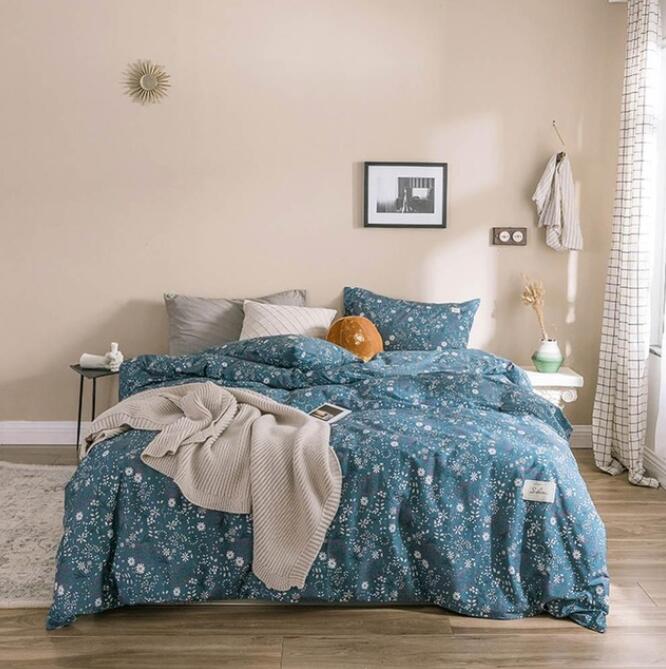 3D Blue And White Small Floral 6193 Bed Pillowcases Quilt