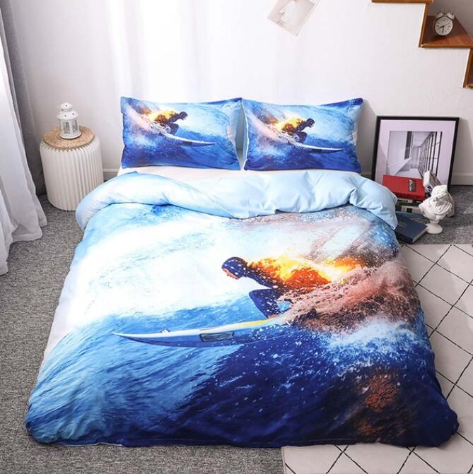 3D Surfing At Sea 5056 Bed Pillowcases Quilt