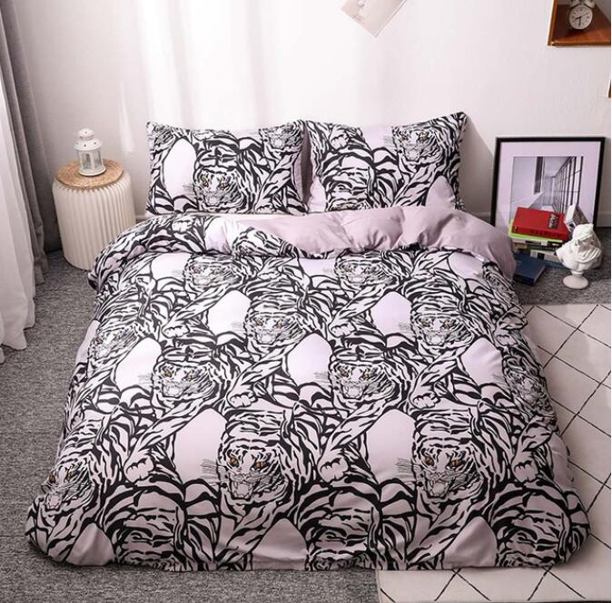 3D Tiger Pattern 5052 Bed Pillowcases Quilt