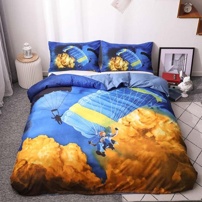 3D Parachute 5053 Bed Pillowcases Quilt