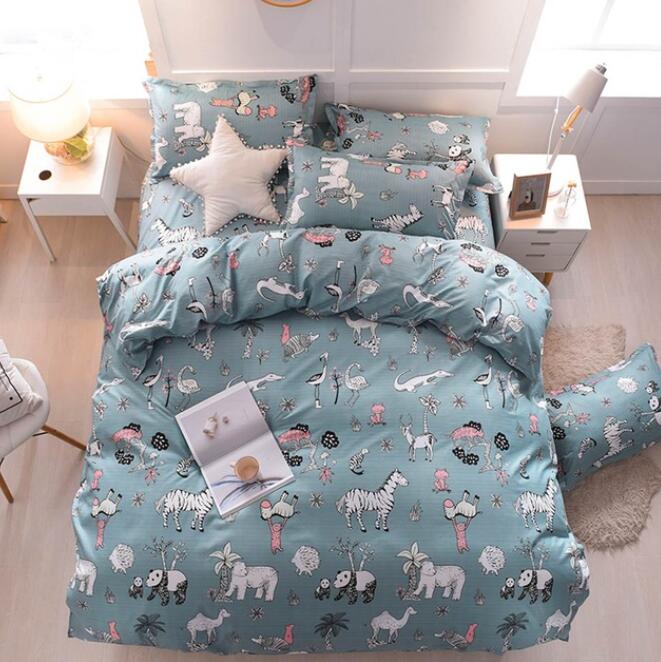 3D Little Animals 7100 Bed Pillowcases Quilt