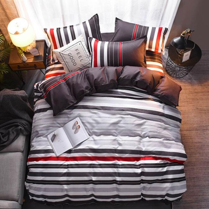 3D Horizontal Stripes 7106 Bed Pillowcases Quilt