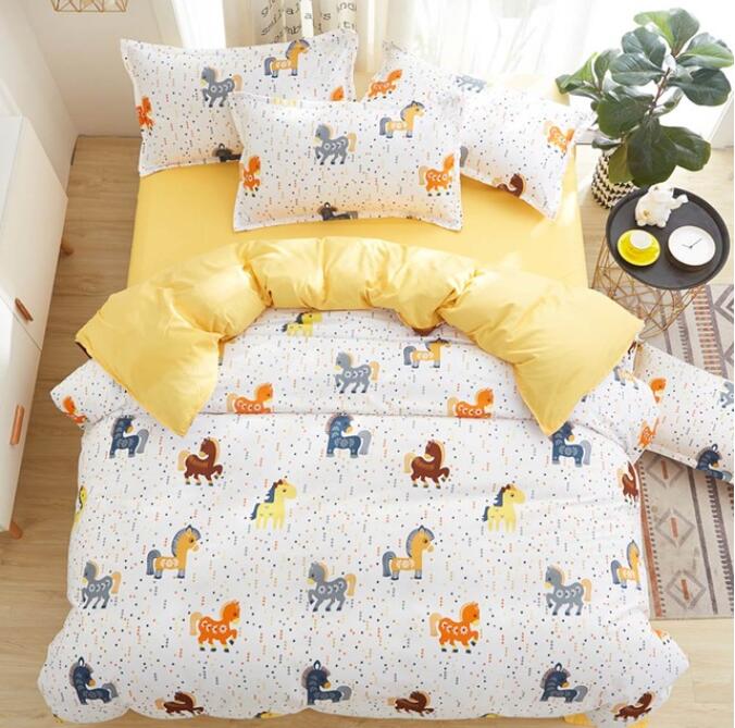 3D Little Unicorn 7161 Bed Pillowcases Quilt