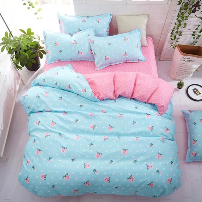3D Light Blue 7168 Bed Pillowcases Quilt