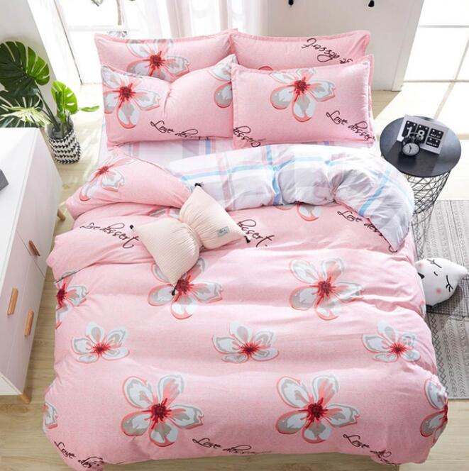 3D Pink Flowers 5086 Bed Pillowcases Quilt
