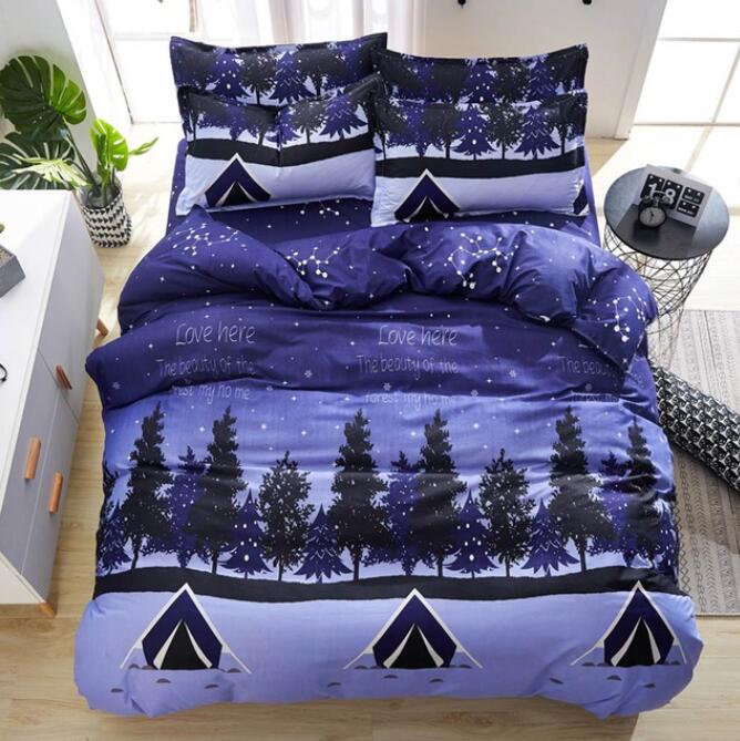 3D Snow Forest 5121 Bed Pillowcases Quilt