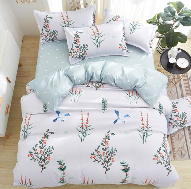 3D Flower Bird 5123 Bed Pillowcases Quilt