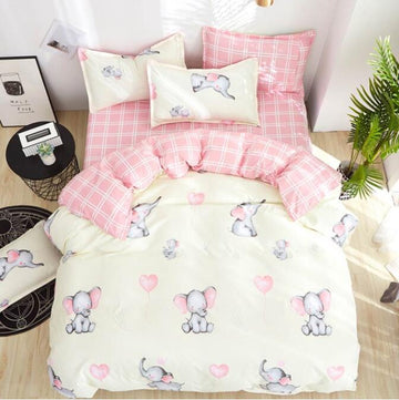 3D Elephant 7169 Bed Pillowcases Quilt