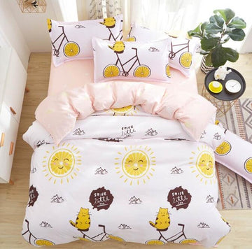 3D Sun Cat 5097 Bed Pillowcases Quilt