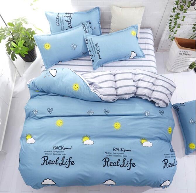 3D Blue Bottom Sun Clouds 5094 Bed Pillowcases Quilt
