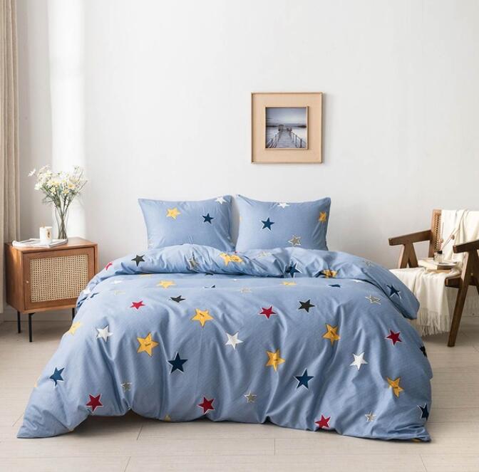 3D Color Stars 7063 Bed Pillowcases Quilt