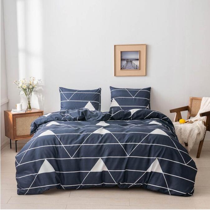 3D Horizontal Bar Triangle 12005 Bed Pillowcases Quilt