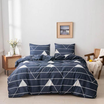 3D Horizontal Triangle 7064 Bed Pillowcases Quilt