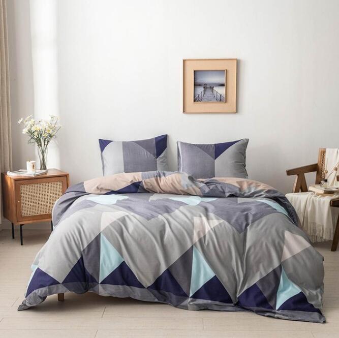 3D Triangle Block 7065 Bed Pillowcases Quilt