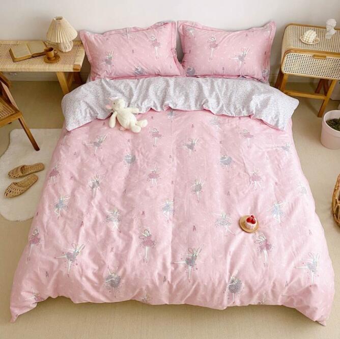 3D Pink Dark Flower 5034 Bed Pillowcases Quilt