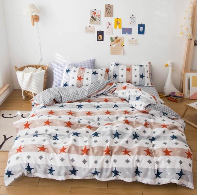 3D Five-Pointed Star 5026 Bed Pillowcases Quilt