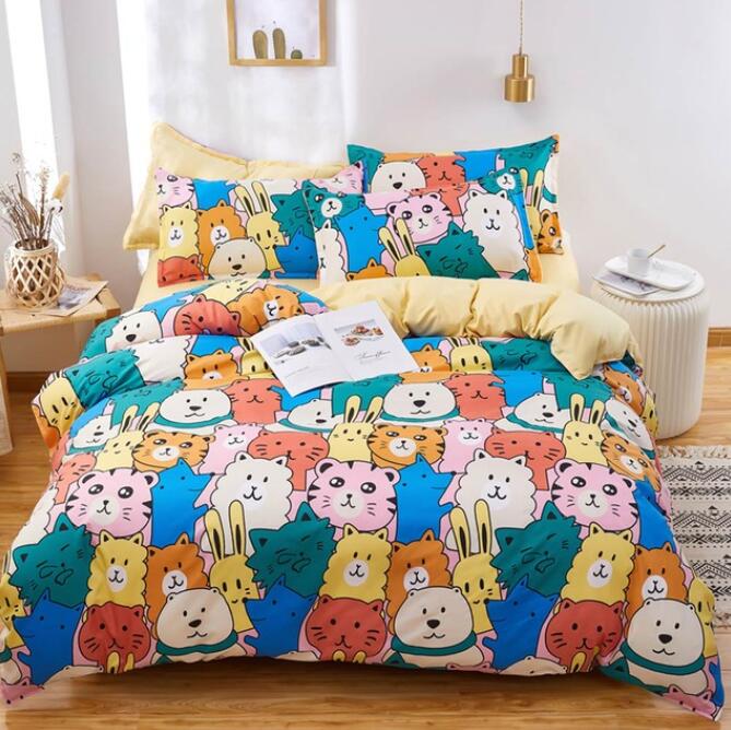 3D Cartoon Little Animals 7177 Bed Pillowcases Quilt