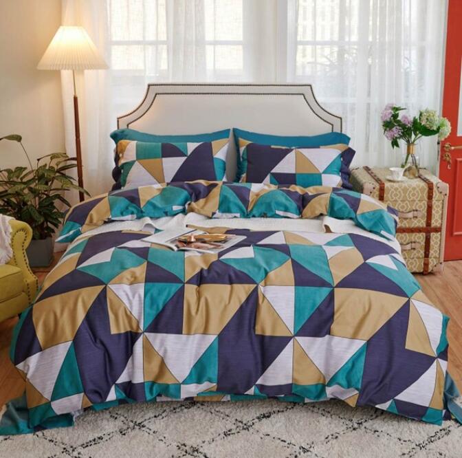 3D Triangle 5006 Bed Pillowcases Quilt