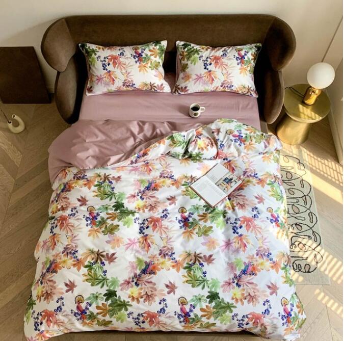 3D Floral Pattern 7123 Bed Pillowcases Quilt
