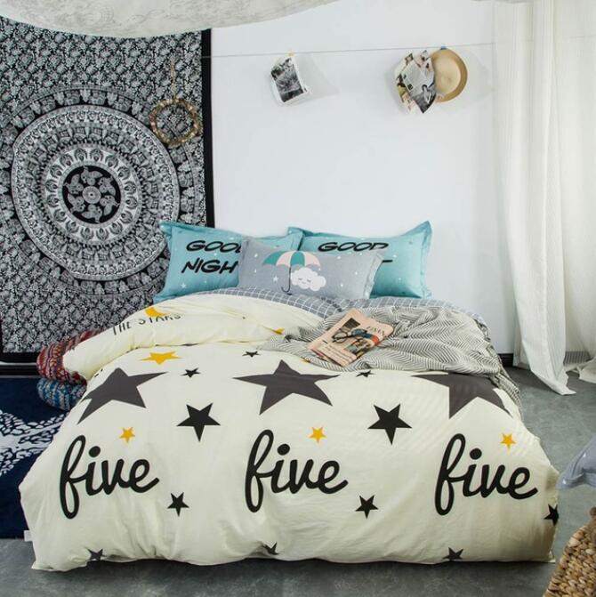 3D Five-Pointed Star 5124 Bed Pillowcases Quilt