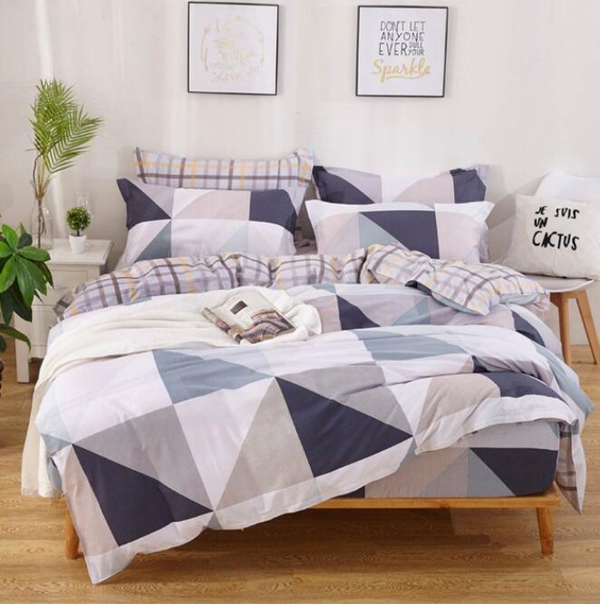 3D Brown Triangle 5057 Bed Pillowcases Quilt