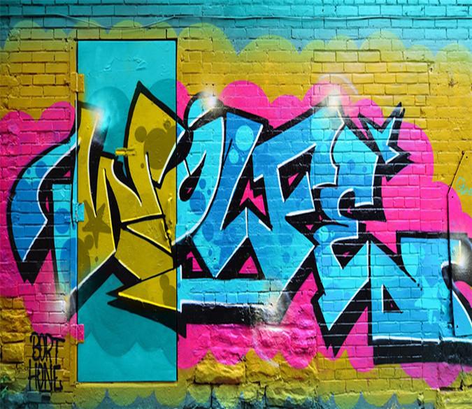 3D Graffiti Color 157 Wallpaper AJ Wallpaper 