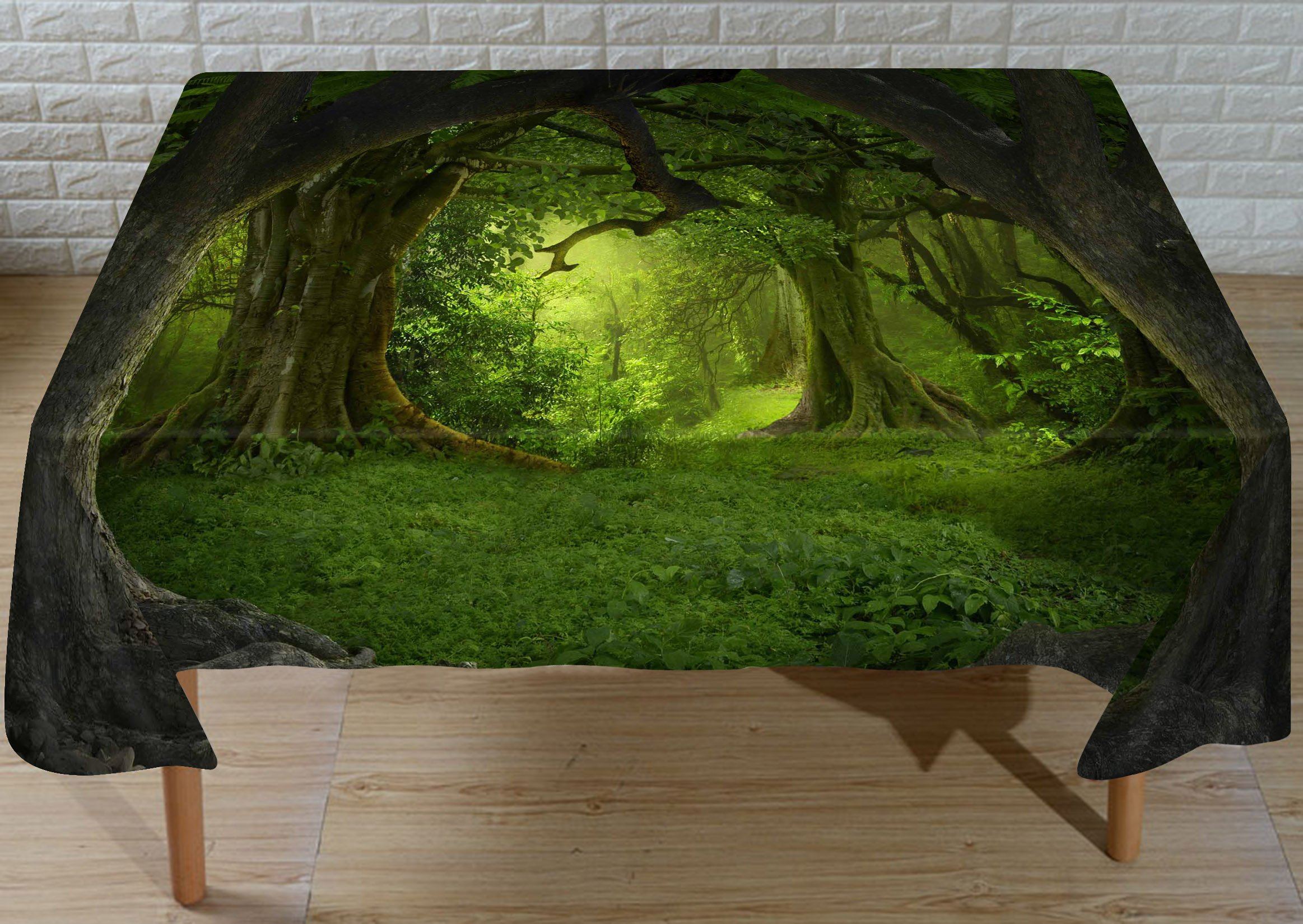3D Thick Forest Big Trees 528 Tablecloths Wallpaper AJ Wallpaper 