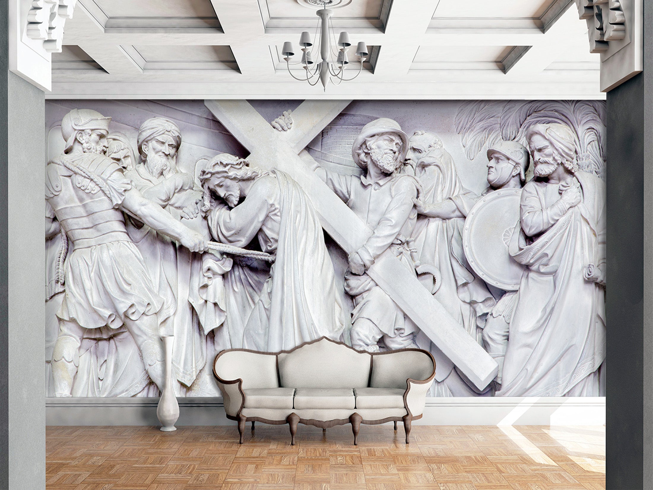 3D Carved Soldier 1530 Wall Murals