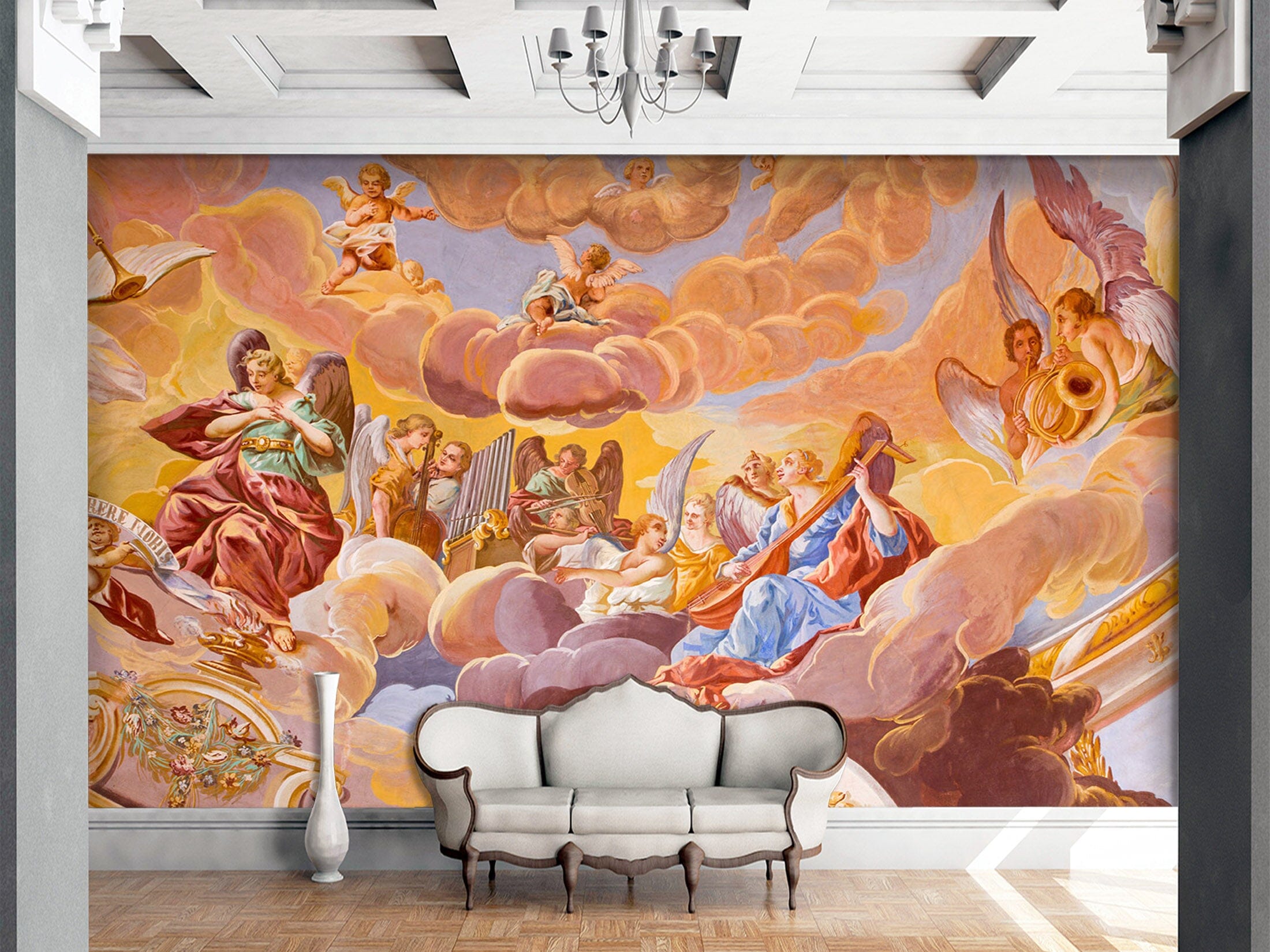 3D Angel Party 1538 Wall Murals Wallpaper AJ Wallpaper 2 
