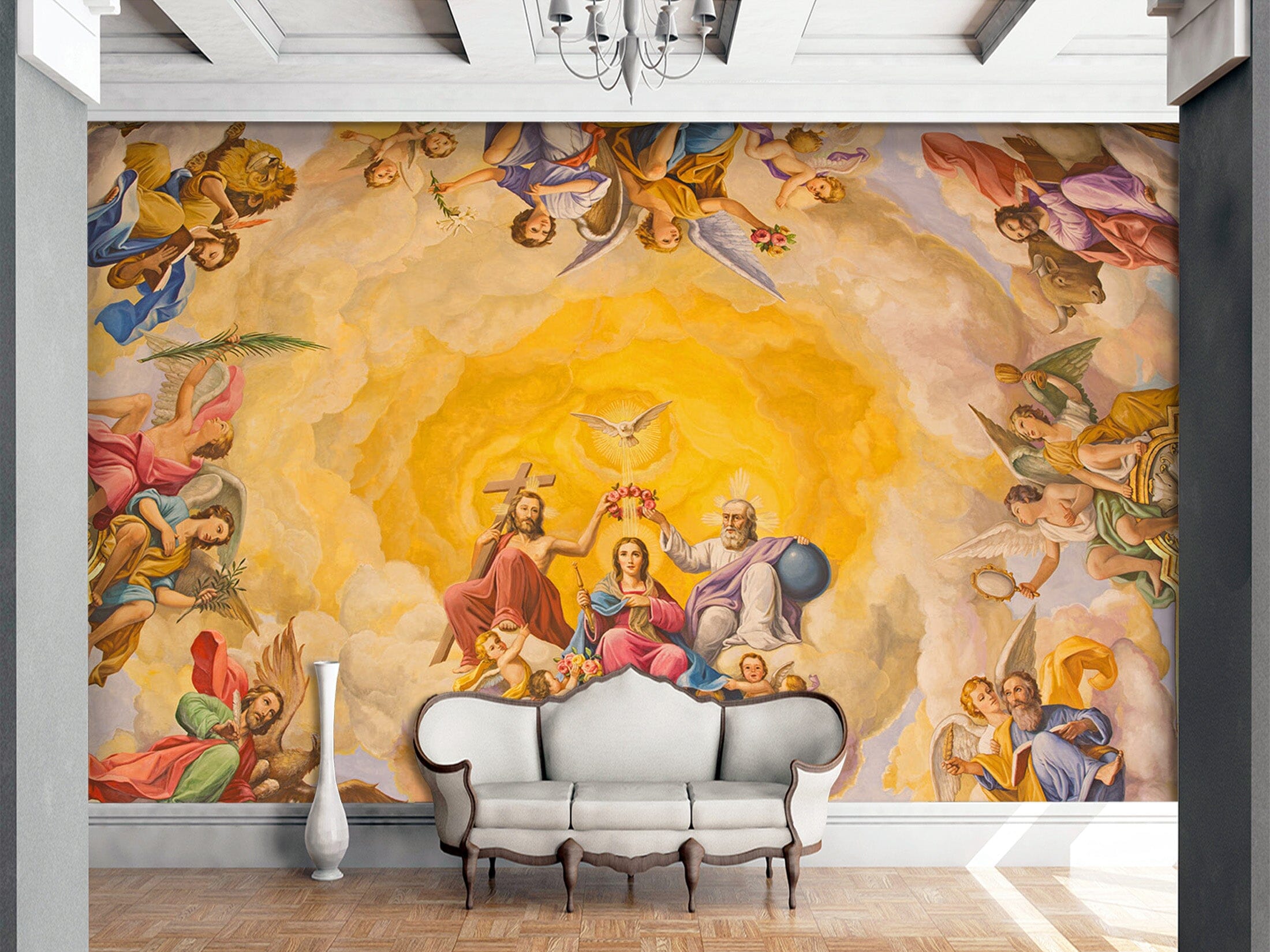 3D Golden Angel 1532 Wall Murals Wallpaper AJ Wallpaper 2 