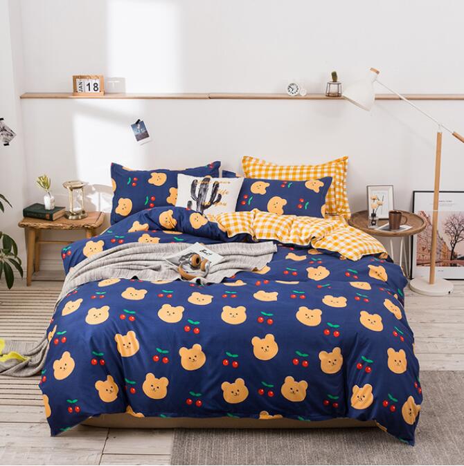 3D Bear Cherry 13012 Bed Pillowcases Quilt