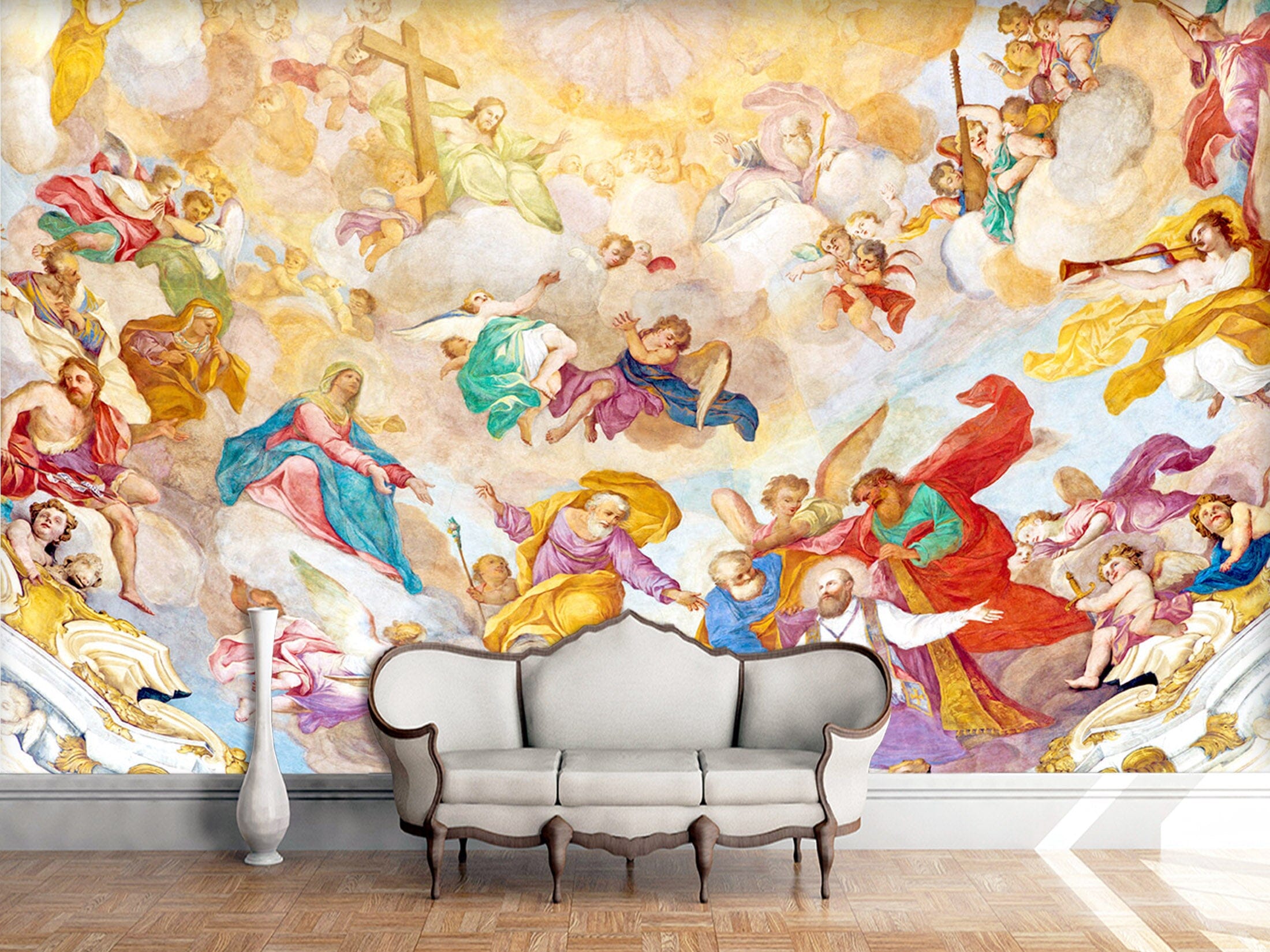 3D Golden Sky 1573 Wall Murals Wallpaper AJ Wallpaper 2 