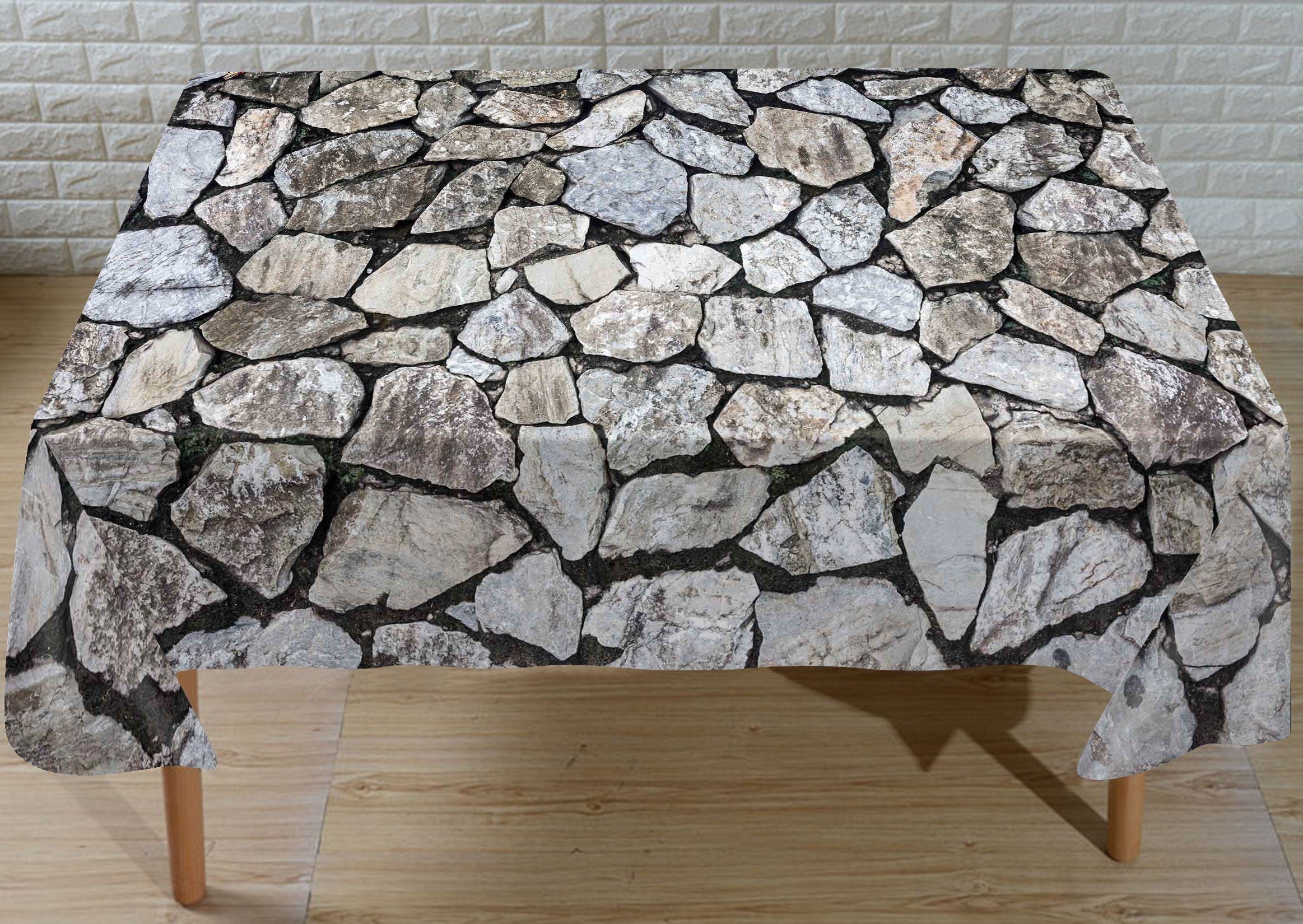 3D Stacked Stones 736 Tablecloths Wallpaper AJ Wallpaper 
