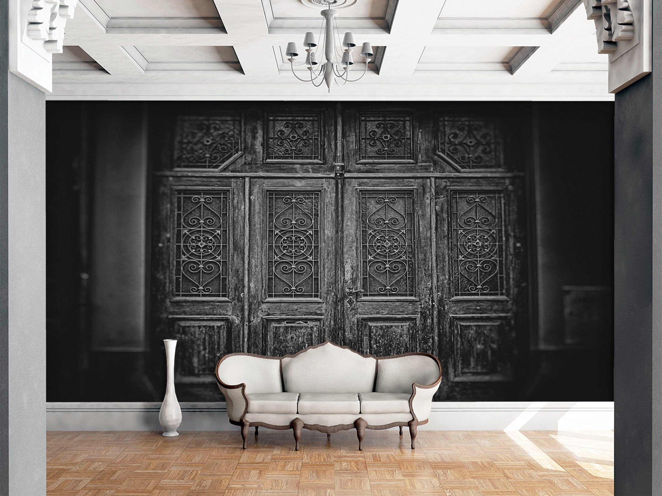 3D Vintage Door 650 Wallpaper AJ Wallpaper 
