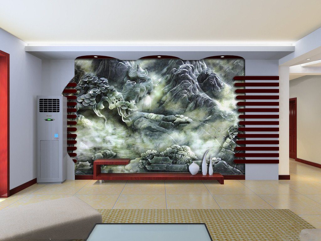 3D Stone hill sculpture Wallpaper AJ Wallpaper 1 