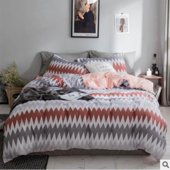 3D Red Gray Wave 15191 Bed Pillowcases Quilt