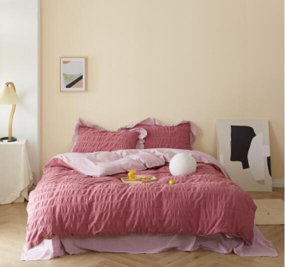 3D Red Pink 50121 Bed Pillowcases Quilt