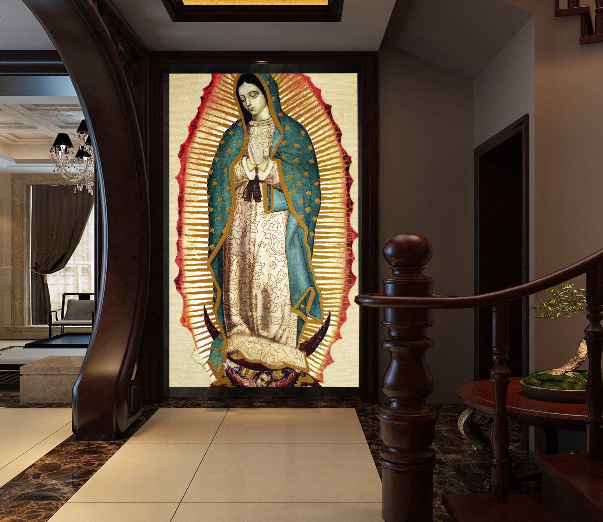 3D Woman Praying 032 Wallpaper AJ Wallpaper 