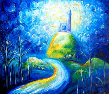 3D Color Painting Castle 2 Wallpaper AJ Wallpaper 