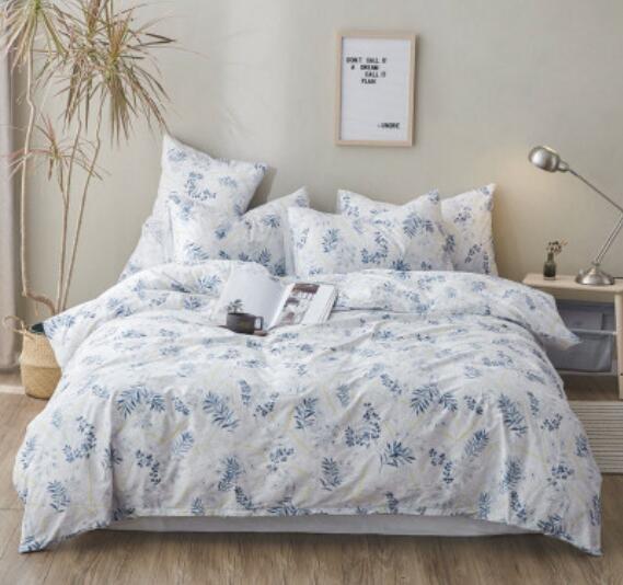 3D Blue Floral 15175 Bed Pillowcases Quilt