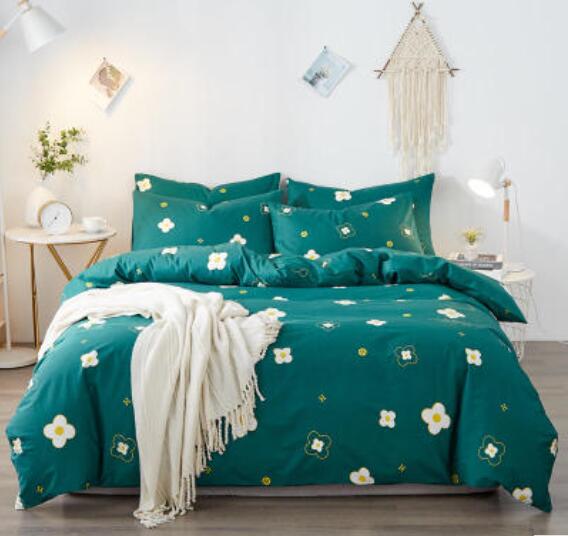 3D Green Background Frangipani 15064 Bed Pillowcases Quilt