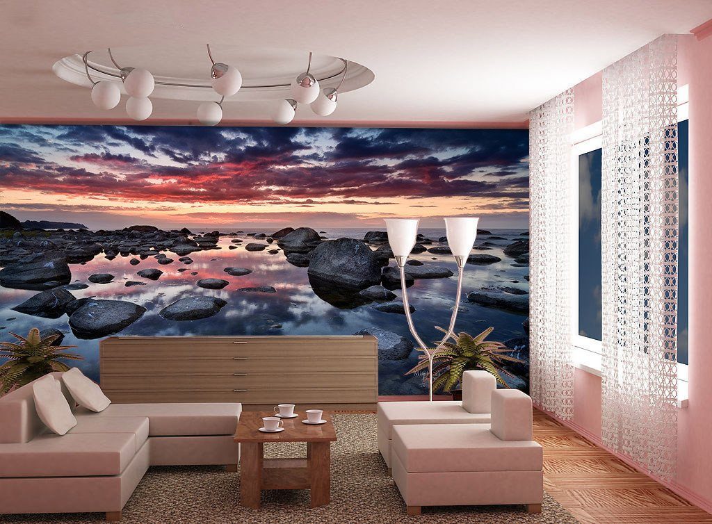 Coast Sunset Scenery Wallpaper AJ Wallpaper 