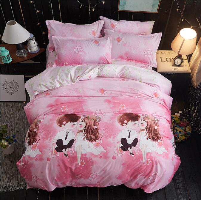 3D Couple Kissing 12176 Bed Pillowcases Quilt