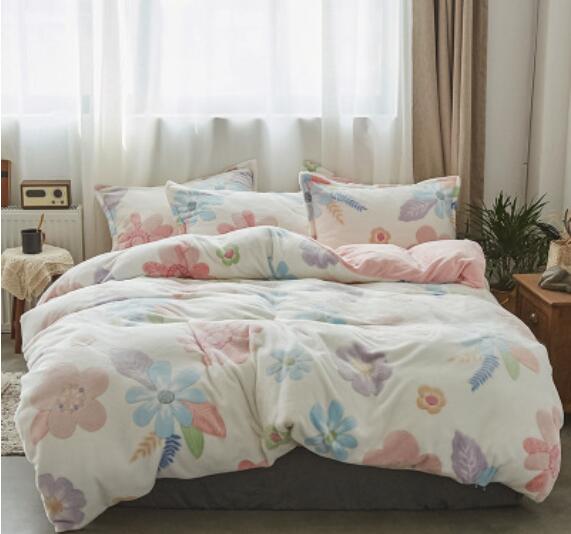 3D Flower Print 17038 Bed Pillowcases Quilt