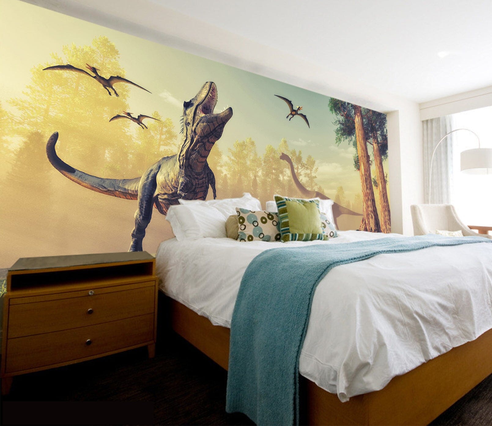 3D Dinosaur Overlord 1584 Wall Murals Wallpaper AJ Wallpaper 2 