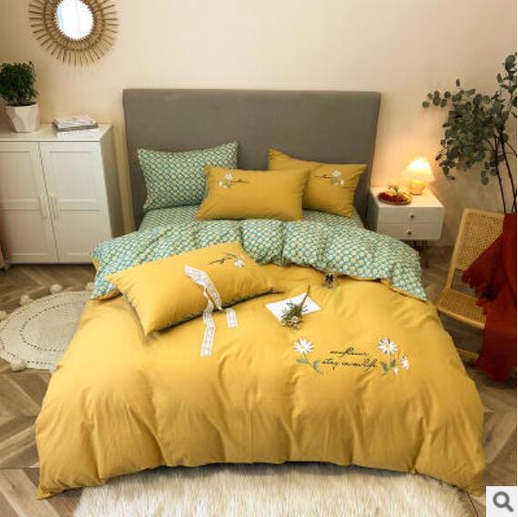 3D Yellow Daisy 40201 Bed Pillowcases Quilt