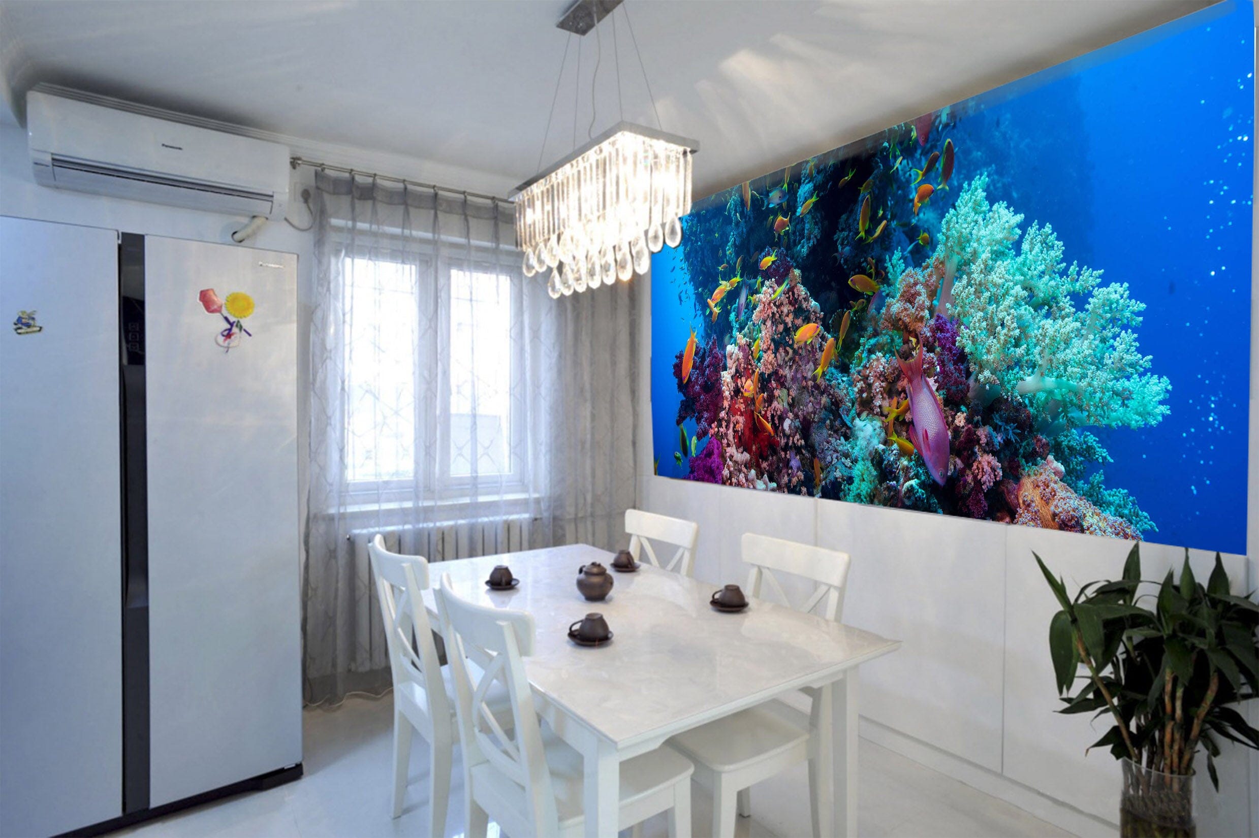 3D Yellow Fish 243 Wall Murals Wallpaper AJ Wallpaper 2 