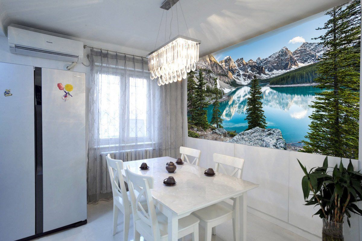 Snow Mountain Lake Wallpaper AJ Wallpaper 